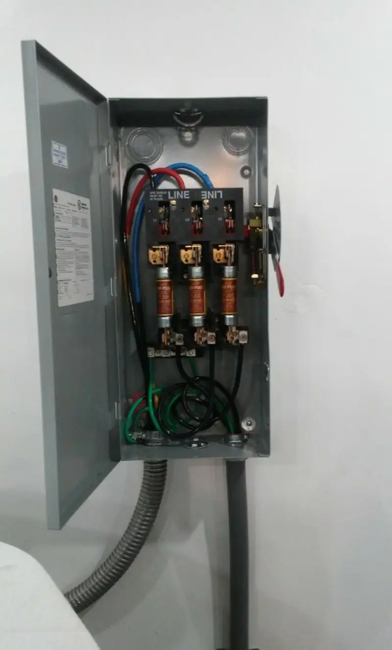 Three-phase disconnect switch installed for Electrical Wiring & Rewiring in Glen Cove